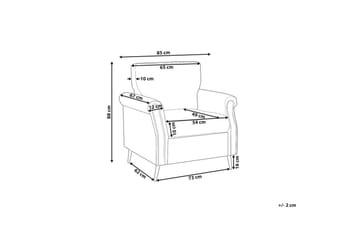 Fåtölj Vietas - Blå, Svart - Möbler - Fåtölj & stolar - Fåtölj