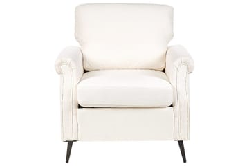 Fåtölj Vietas - Vit, ljust trä - Möbler - Fåtölj & stolar - Fåtölj