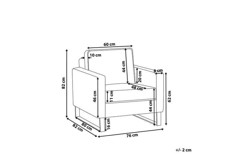 Fåtölj Vind - Grå, svart - Möbler - Fåtölj & stolar - Fåtölj