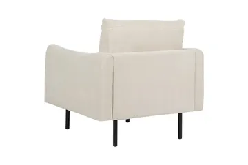 F åtölj Vinterbro - Beige, svart/Polyester - Möbler - Fåtölj & stolar - Fåtölj