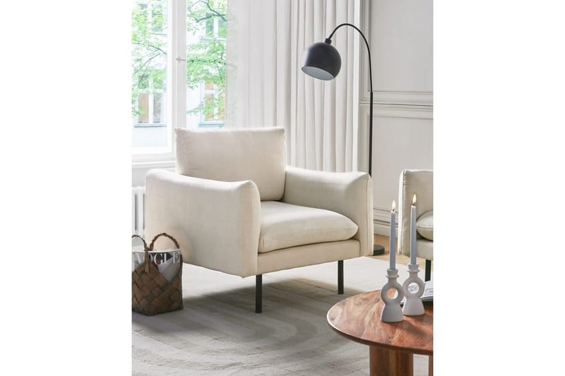 Fåtölj Vinterbro - Beige, svart/Polyester - Möbler - Fåtölj & stolar - Fåtölj