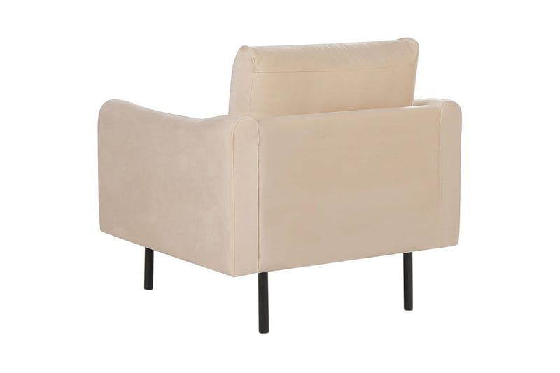 Fåtölj Vinterbro - Beige, svart/Sammet - Möbler - Fåtölj & stolar - Fåtölj
