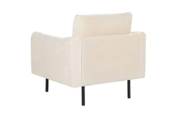 Fåtölj Vinterbro - Ljusbeige, svart/Sammet - Möbler - Fåtölj & stolar - Fåtölj