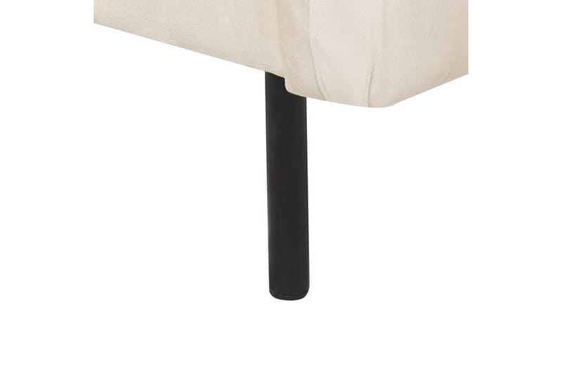 Fåtölj Vinterbro - Ljusbeige, svart/Sammet - Möbler - Fåtölj & stolar - Fåtölj