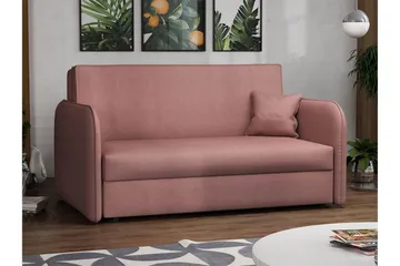 Viva Bäddsoffa - Rosa - Möbler - Fåtölj & stolar - Fåtölj - Sammetsfåtölj