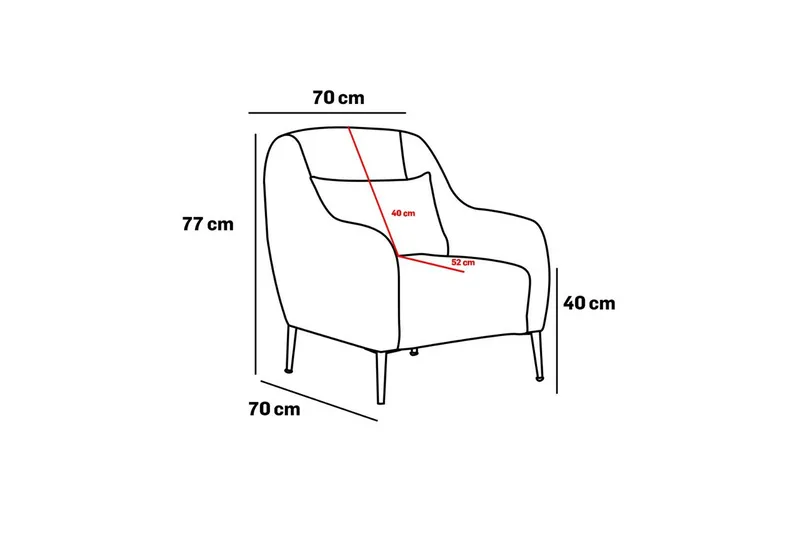 Wenus Fåtölj - Grå - Möbler - Fåtölj & stolar - Fåtölj