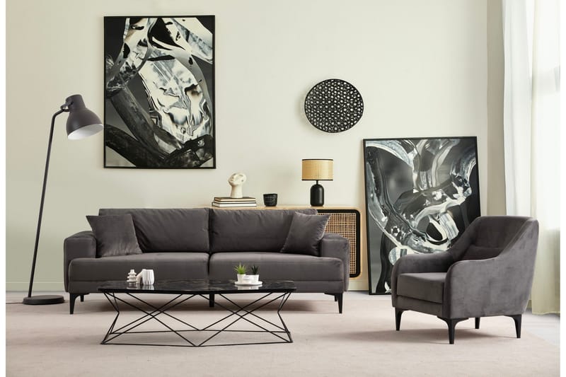 Winskill Fåtölj - Antracit - Möbler - Fåtölj & stolar - Fåtölj