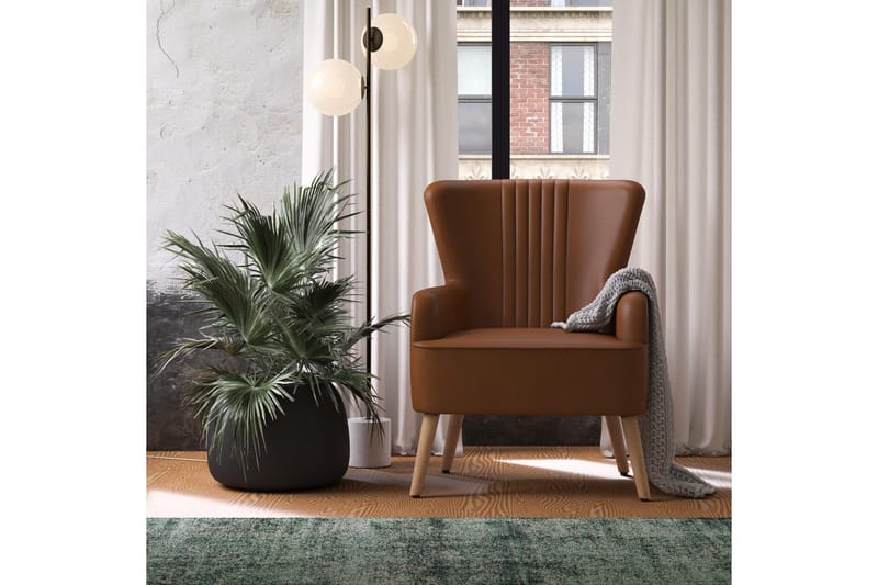 Wynn Fåtölj Brun - Dorel Home - Möbler - Fåtölj & stolar - Fåtölj