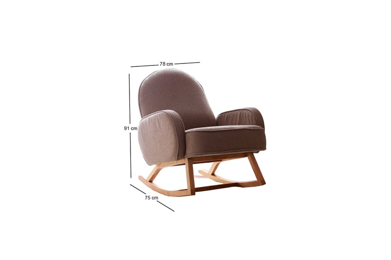 Yoko Fåtölj - Brun - Möbler - Barnmöbler - Barnstol - Gungstol barn