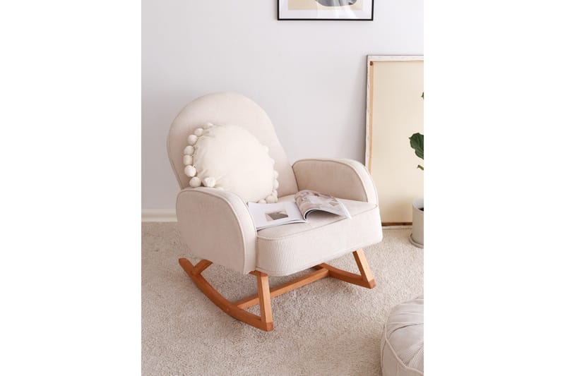 Yoko Fåtölj - Vit - Möbler - Barnmöbler - Barnstol - Gungstol barn