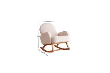 Yoko Fåtölj - Vit - Möbler - Barnmöbler - Barnstol - Gungstol barn