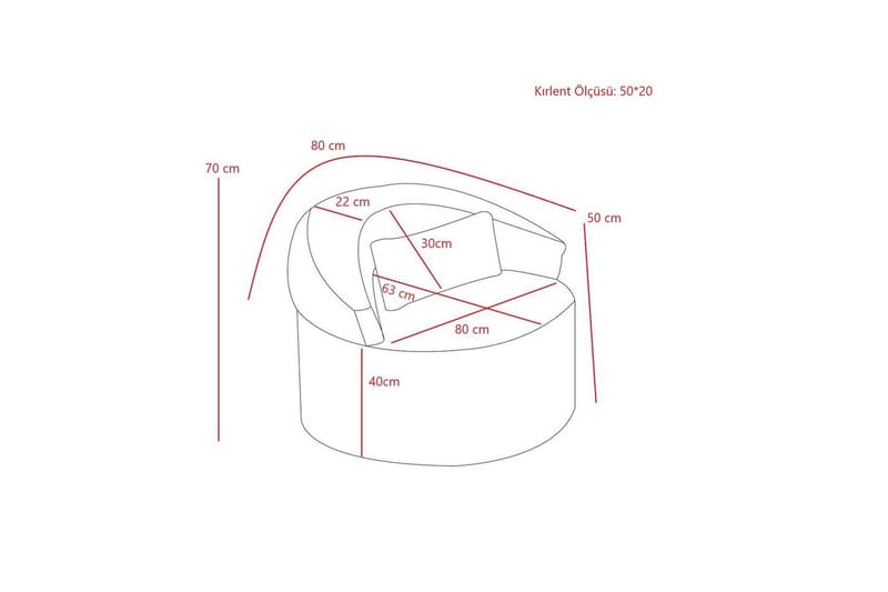 Zevon Fåtölj - Cream - Möbler - Fåtölj & stolar - Fåtölj - Fåtölj utan armstöd