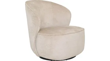 Zorevi Fåtölj med snurrfunktion i tyg - Beige - Möbler - Fåtölj & stolar - Fåtölj