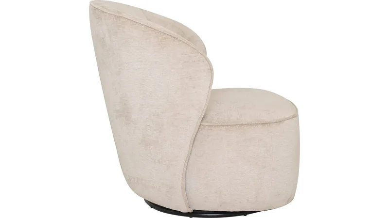 Zorevi Fåtölj med snurrfunktion i tyg - Beige - Möbler - Fåtölj & stolar - Fåtölj