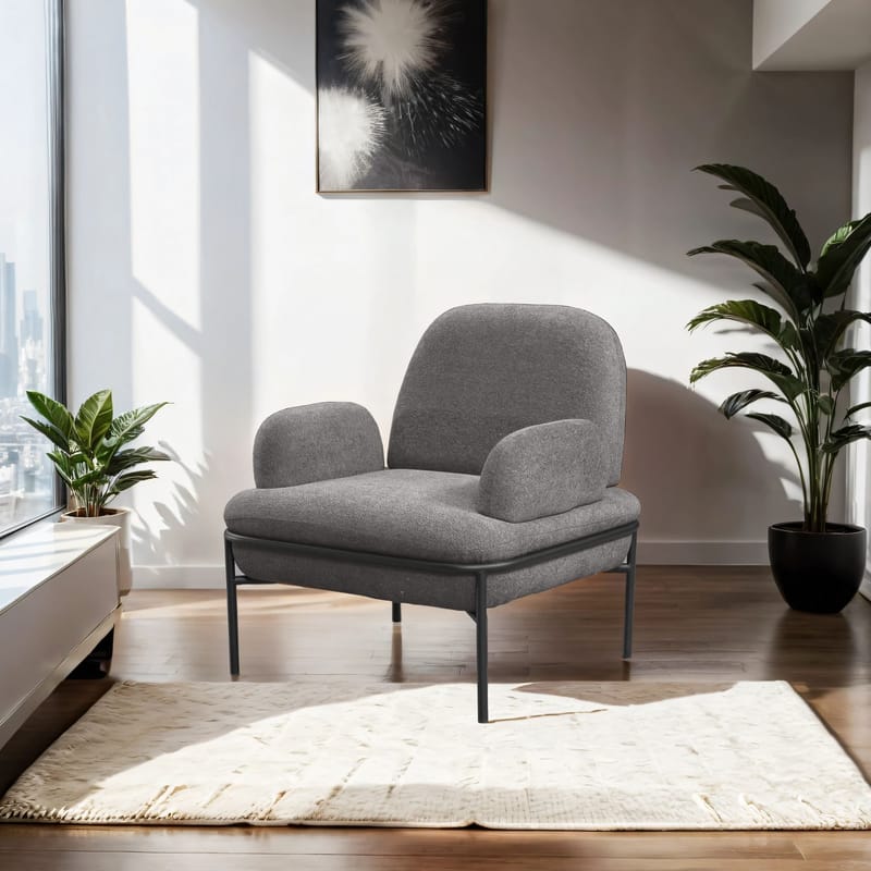 Zyricus Fåtölj Teddy - Grå - Möbler - Fåtölj & stolar - Fåtölj - Öronlappsfåtölj