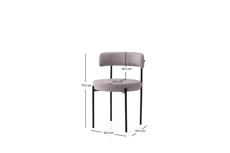 Faria Matstol - Svart/Grå - Möbler - Fåtölj & stolar - Matstol & köksstol