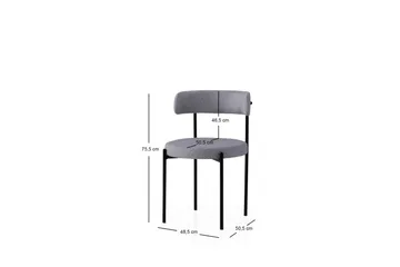 Faria Matstol - Svart/Mörkgrå - Möbler - Fåtölj & stolar - Matstol & köksstol