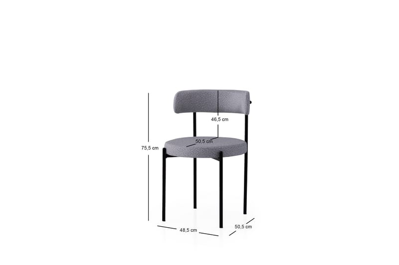 Faria Matstol - Svart/Mörkgrå - Möbler - Fåtölj & stolar - Matstol & köksstol
