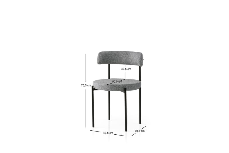 Faria Matstol - Svart/Mörkgrå - Möbler - Fåtölj & stolar - Matstol & köksstol