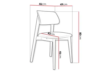 Ferrara Matstol - Grön/Svart - Möbler - Fåtölj & stolar - Matstol & köksstol
