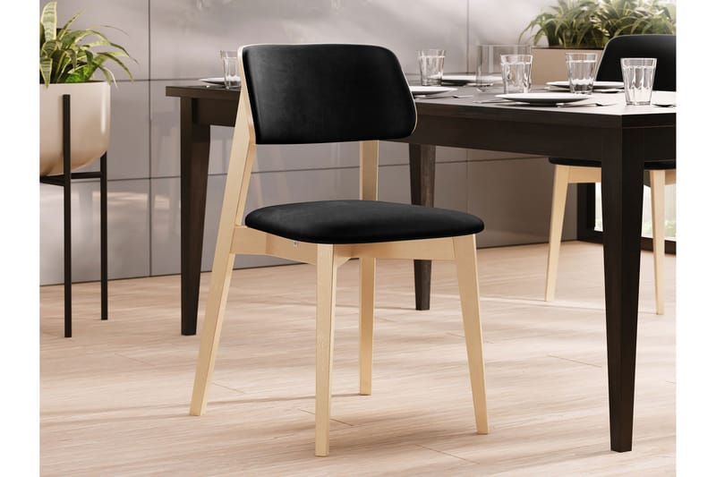 Ferrara Matstol - Svart/Beige - Möbler - Fåtölj & stolar - Matstol & köksstol