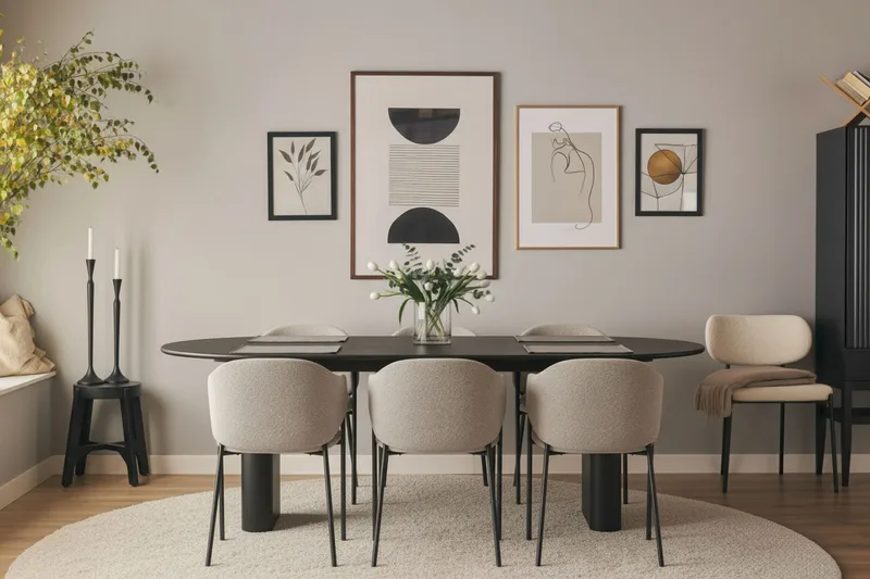 Filip Matstol - Taupe Bouclé - Möbler - Fåtölj & stolar - Matstol & köksstol