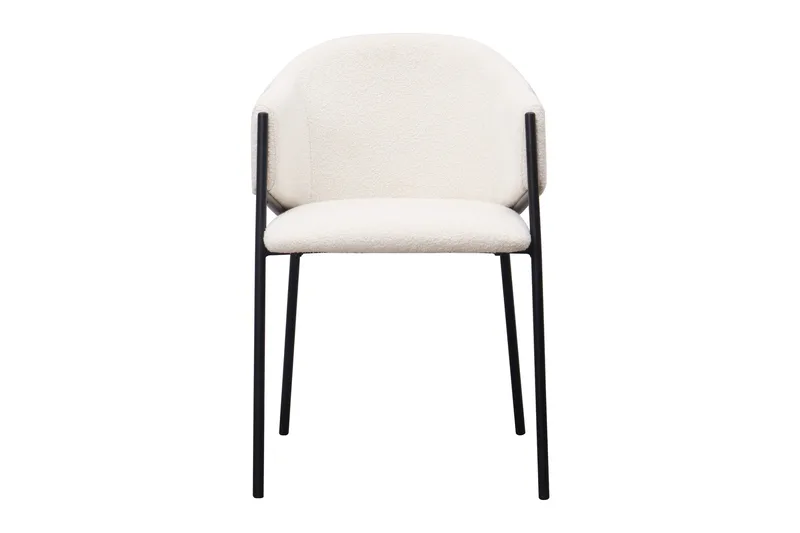Filip Matstol - Vit Bouclé - Möbler - Fåtölj & stolar - Matstol & köksstol