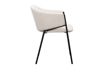 Filip Matstol - Vit Bouclé - Möbler - Fåtölj & stolar - Matstol & köksstol