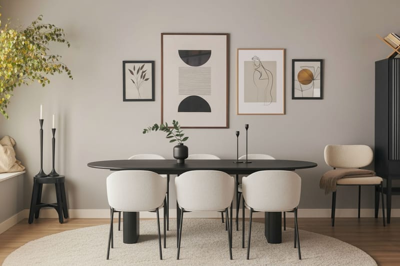 Filip Matstol - Vit Bouclé - Möbler - Fåtölj & stolar - Matstol & köksstol