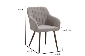 Filippa Matstol - Grå - Möbler - Fåtölj & stolar - Matstol & köksstol