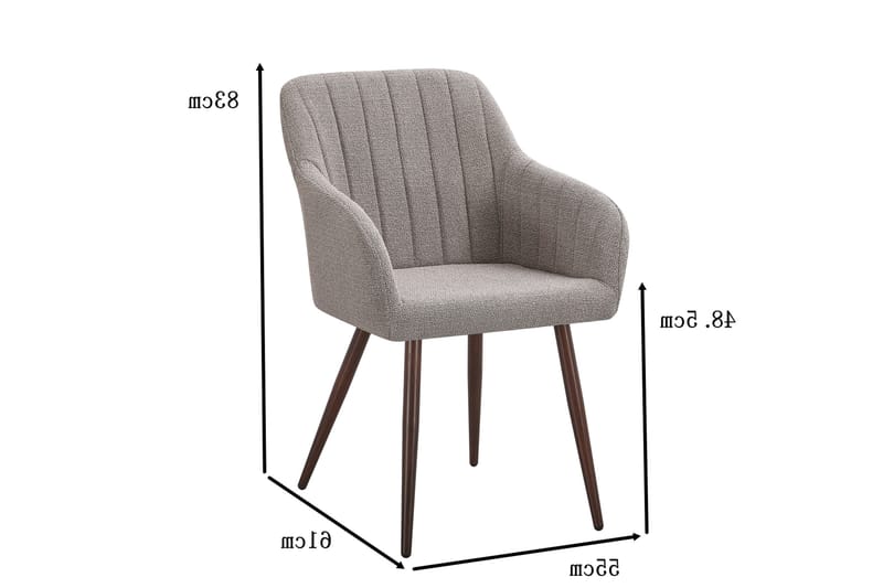 Filippa Matstol - Grå - Möbler - Fåtölj & stolar - Matstol & köksstol
