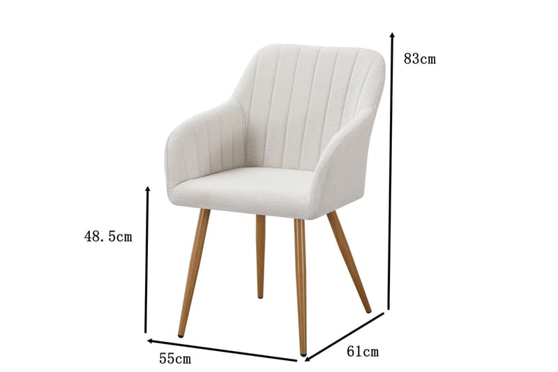 Filippa Matstol - Vit - Möbler - Fåtölj & stolar - Matstol & köksstol