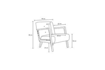 Finegard Fåtölj - Creme - Möbler - Fåtölj & stolar - Fåtölj