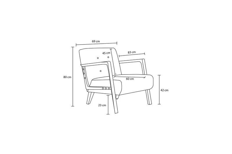 Finegard Fåtölj - Grå - Möbler - Fåtölj & stolar - Fåtölj