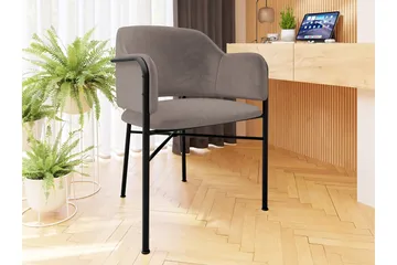 Floden Karmstol - Grå/Svart - Möbler - Fåtölj & stolar - Matstol & köksstol