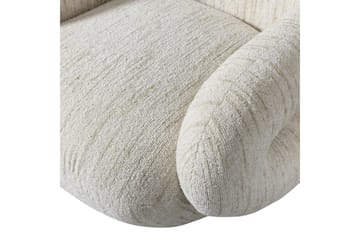 Folke Modern Rund Boucle Fåtölj i Tyg - Gräddvit - Möbler - Fåtölj & stolar - Fåtölj