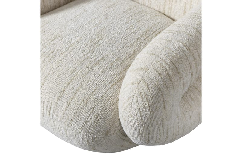 Folke Modern Rund Boucle Fåtölj i Tyg - Gräddvit - Möbler - Fåtölj & stolar - Fåtölj