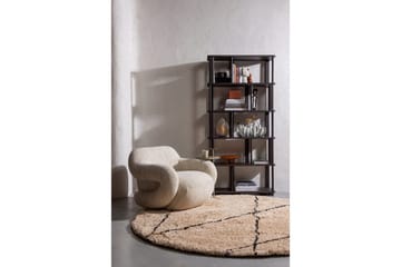 Folke Modern Rund Boucle Fåtölj i Tyg - Gräddvit - Möbler - Fåtölj & stolar - Fåtölj