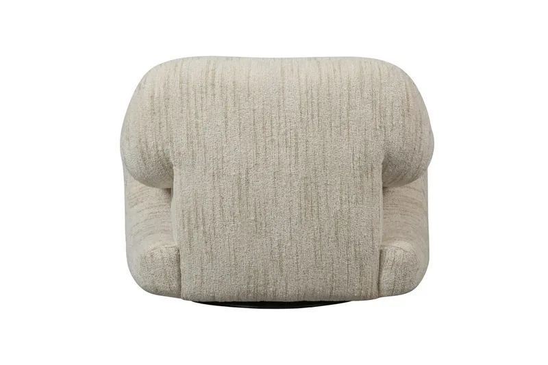 Folke Modern Rund Boucle Fåtölj i Tyg - Gräddvit - Möbler - Fåtölj & stolar - Fåtölj