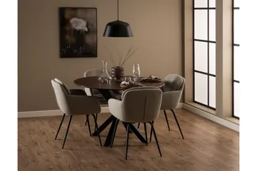 Frederika Karmstol - Beige - Möbler - Fåtölj & stolar - Matstol & köksstol