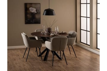 Frederika Karmstol - Beige - Möbler - Fåtölj & stolar - Matstol & köksstol