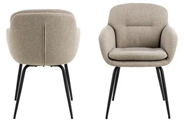 Frederika Karmstol - Beige - Möbler - Fåtölj & stolar - Matstol & köksstol