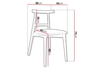 Freewill Matstol - Blå/Beige - Möbler - Fåtölj & stolar - Matstol & köksstol