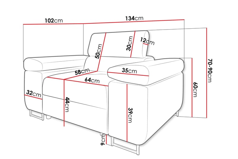 Gabina Fåtölj - Ljusgrå - Möbler - Fåtölj & stolar - Fåtölj