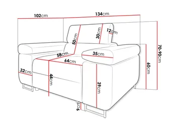 Gabina Fåtölj - Orange - Möbler - Fåtölj & stolar - Fåtölj