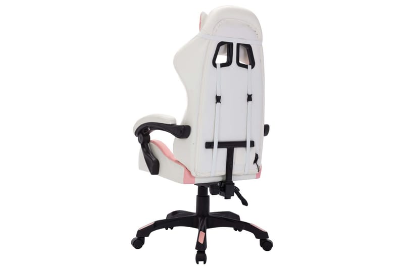 Gamingstol med RGB LED-lampor rosa och svart konstläder - Flerfärgad - Gamingstol