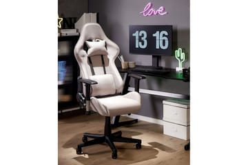 Gamingstol Warrior Ljusgråsvart - Ljusgråsvart - Möbler - Fåtölj & stolar - Gamingstol