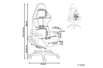 Gamingstol Warrior Svart - Svart - Möbler - Fåtölj & stolar - Gamingstol
