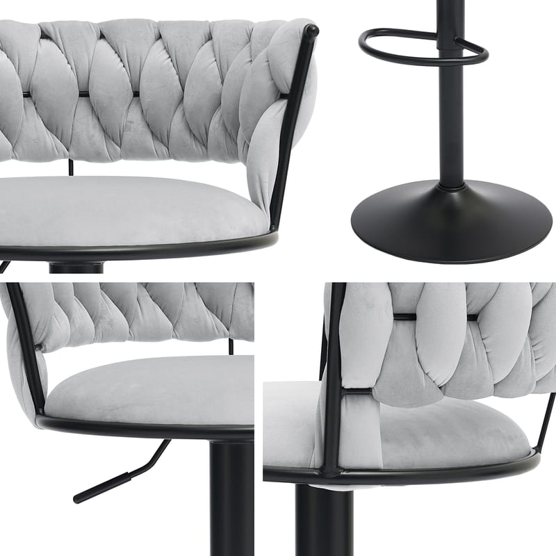 Garrick Barstol 76 cm 2-pack - Svart - Möbler - Fåtölj & stolar - Barstol & barpall