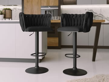 Garrick Barstol 85 cm 2-pack - Svart - Möbler - Fåtölj & stolar - Barstol & barpall